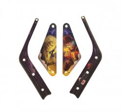 Stern Iron Maiden Pro Slingshot & Return Lane Plastic Set